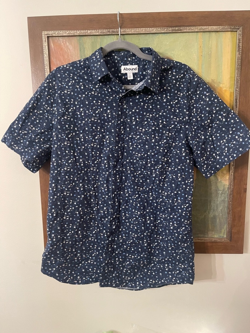 Abound Men’s Navy Button-Down Shirt.